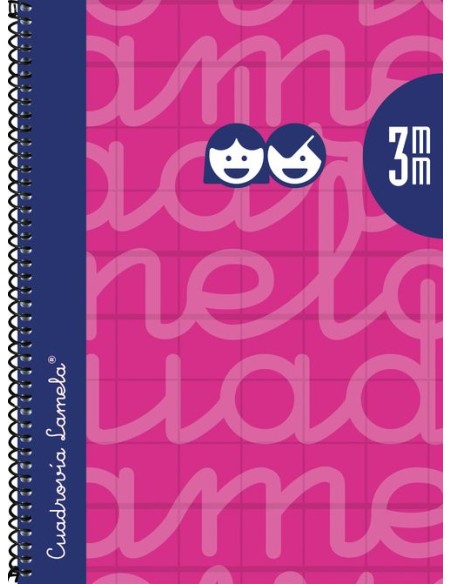 CUADERNO ESPIRAL 4º 80H 90G 3MM FUCSIA CUADROVIA EXTRADURA